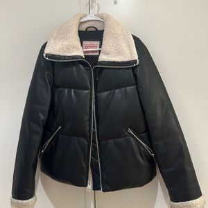 Faux leather & shearling Levi’s coat
